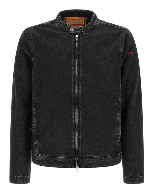 DIESEL Black D-Glory Jacket for men