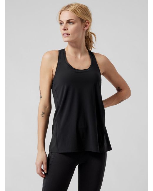 Athleta Ultimate Scoop Tank in Black Lyst