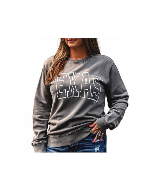 Zutter Black Texas Crew Sweatshirt