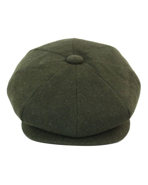 Infinity Leather Green Peaky Blinders Newsboy 8 Panel Hat for men
