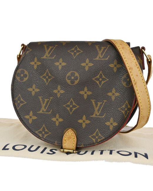 Louis Vuitton Gray Tambourine Canvas Shoulder Bag (pre-owned)