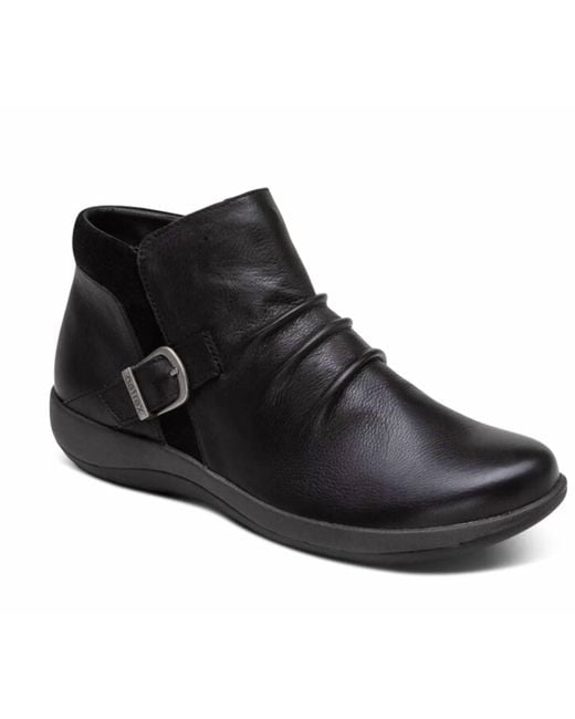 Aetrex Black Luna Ankle Boot