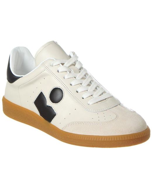 Isabel Marant White Bryce Leather Sneaker