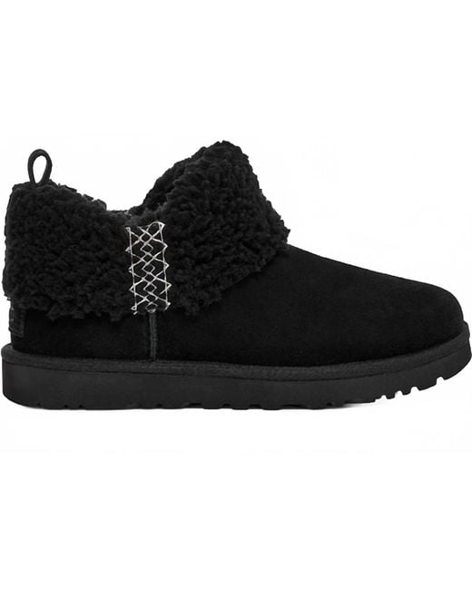 Ugg Black Ultra Mini Braid Boots