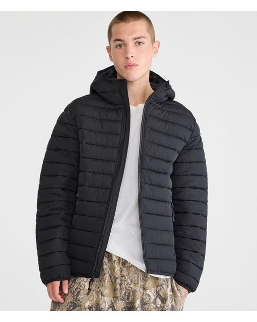 Aéropostale Black Hooded Midweight Puffer Jacket for men