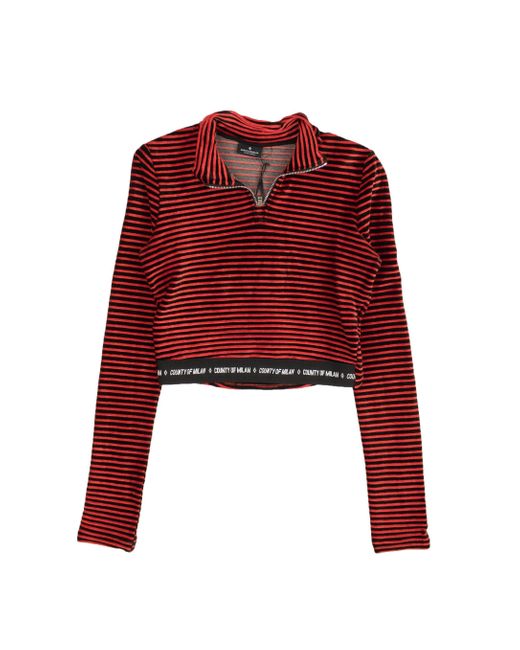 Marcelo Burlon Red Velvet Top for men