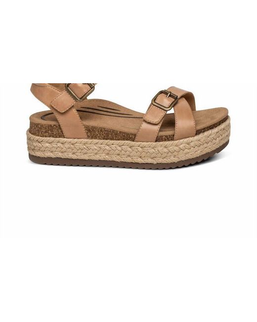 Aetrex Black Paula Platform Sandals