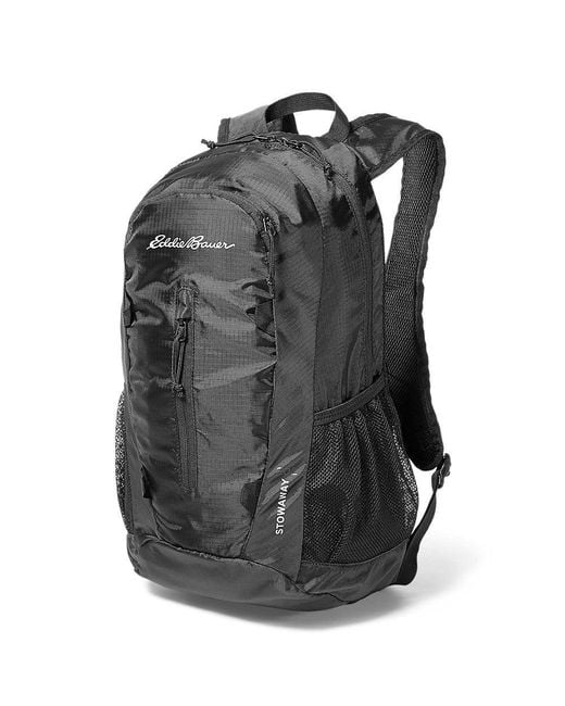 Eddie Bauer Black Stowaway Packable 20l Backpack