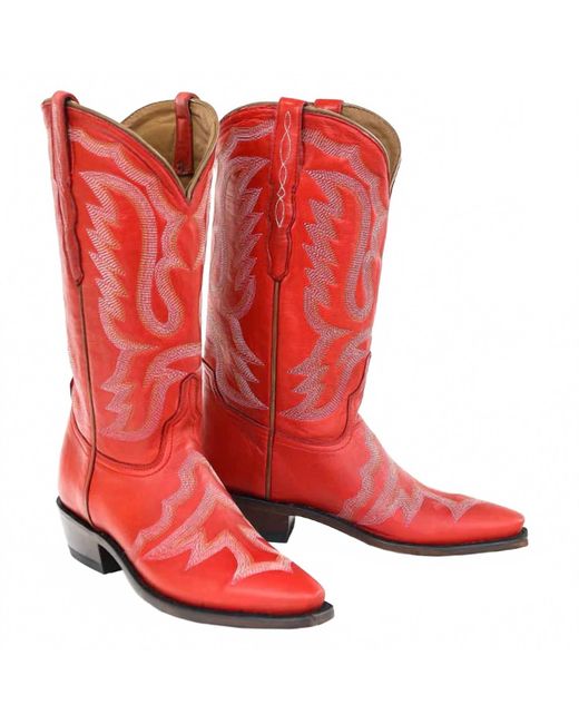 Lucchese Red Western Boots