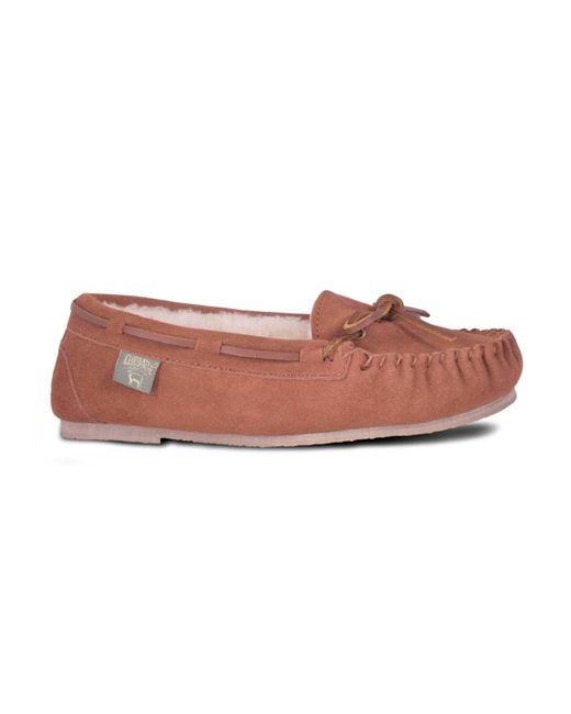 Cloud Nine Pink Driving Moccasin