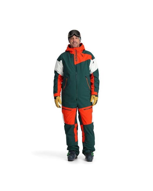 Spyder Red Utility Snowsuit - Cypress Green for men
