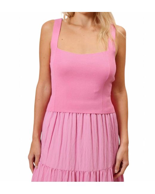 Lucy Paris Pink Santorini Knit Top