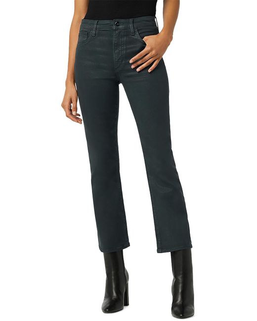 Joe's Jeans Blue The Callie Coated High Rise Cropped Jeans
