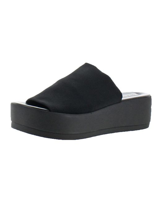 Steve Madden Slinky Platform Open-toe Platform Sandals in Black | Lyst