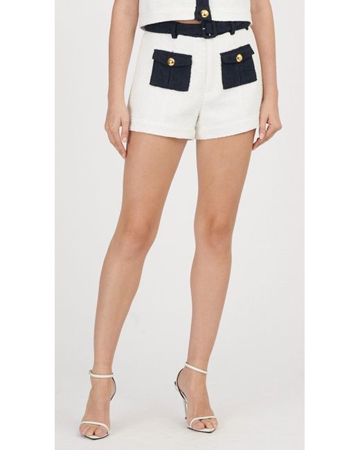 Cinq À Sept Blue Nissy High Waist Short