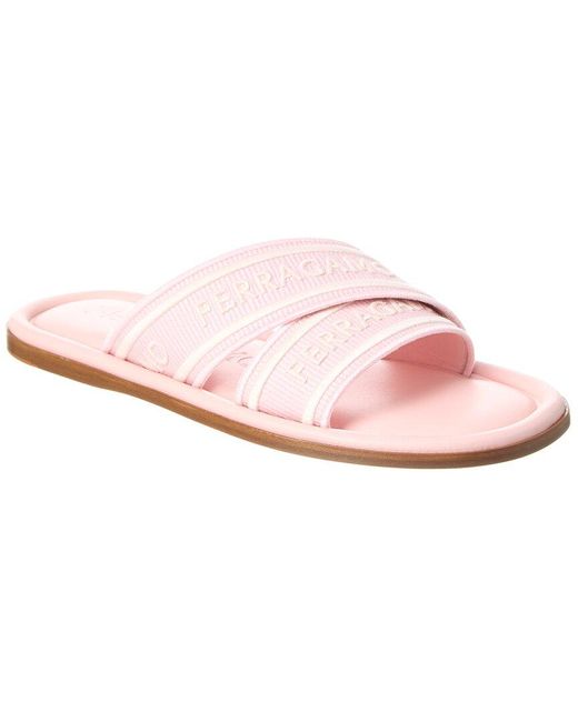 Ferragamo Pink Signature Sandal