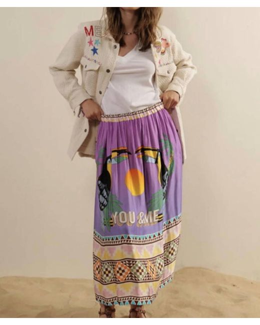 ME 369 Natural Parrot Skirt