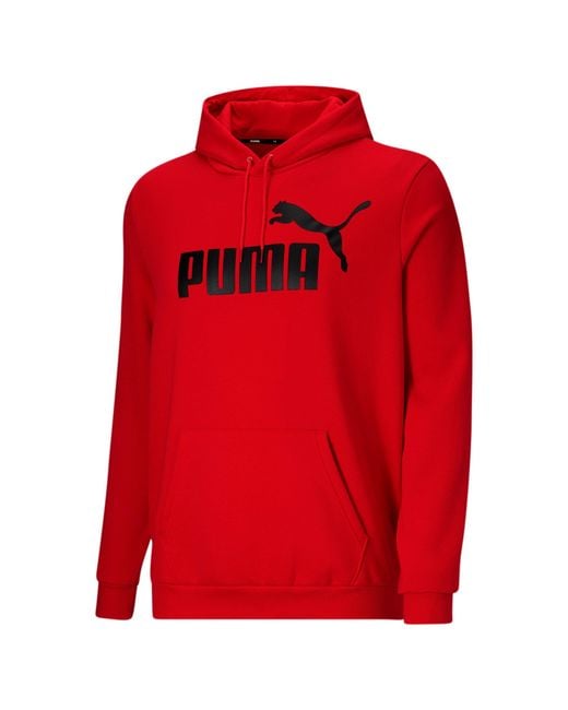 Agricultural complement Gasping PUMA Essentials Big Logo Hoodie Big & Tall in Red for Men | Lyst