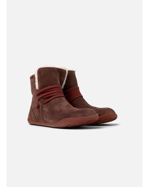 Camper Brown Ankle-Boot Peu Cami