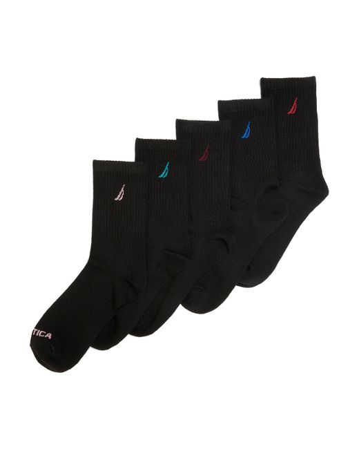 Nautica Black Crew Socks