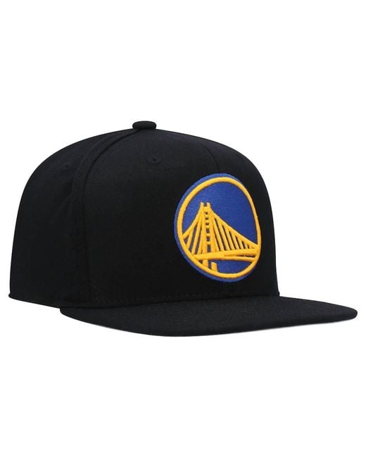 Mitchell & Ness Black Nba Golden State Warriors Core Basic Snapback Cap for men