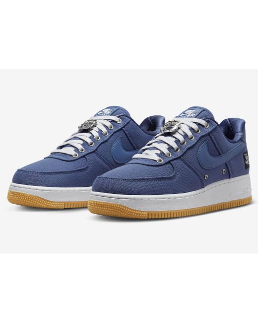Nike Blue Air Force 1 Low Fj4434-491 Diffused /white Sneaker Shoes Ank490 for men