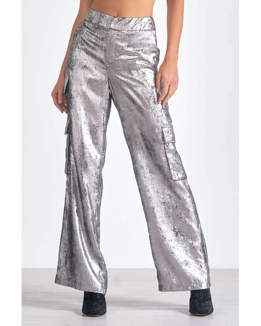 Elan Metallic Cargo Pant