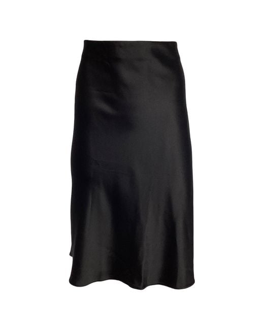 Akris Punto Black Punto Midi Flared Skirt