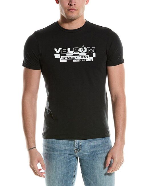 Volcom Black Slap Dash T-shirt for men