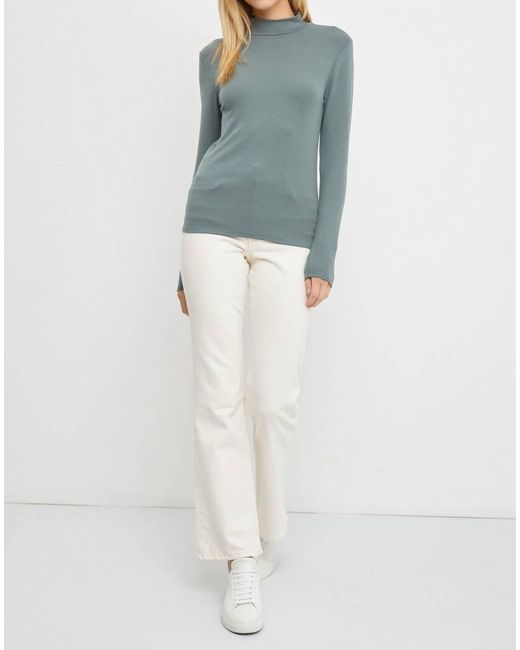 Be Cool Blue Turtle Neck Knit Top