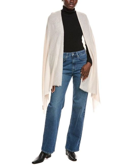 Vince Blue Wool & Cashmere-Blend Wrap