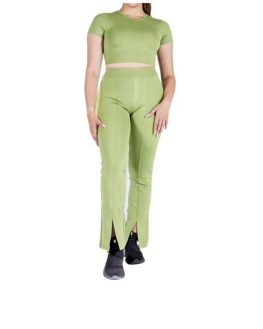 Lovyt Green Breathable Cropped Tee
