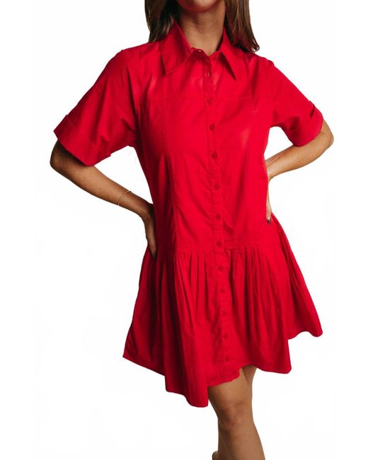 Laroque Red Hannah Mini Dress