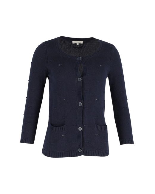 Sandro Blue Studded Cardigan