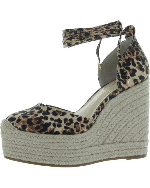 Jessica Simpson Black Weyla Pattern Manmade Espadrilles