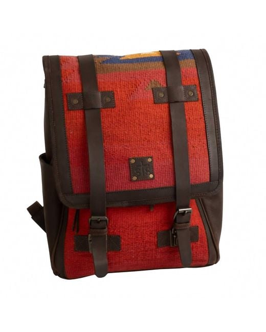 STS Ranchwear Red Knapsack Backpack Bag