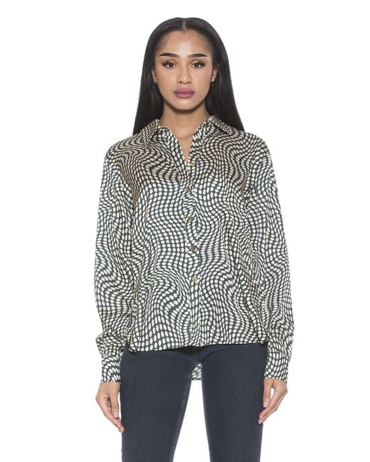 Alexia Admor White Rylin Blouse