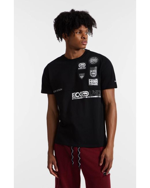 Ecko' Unltd Black Memento Short Sleeve Knit Tee for men