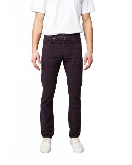 C.O.F. STUDIO Black M7 Tapered Soft Moleskin Pants for men