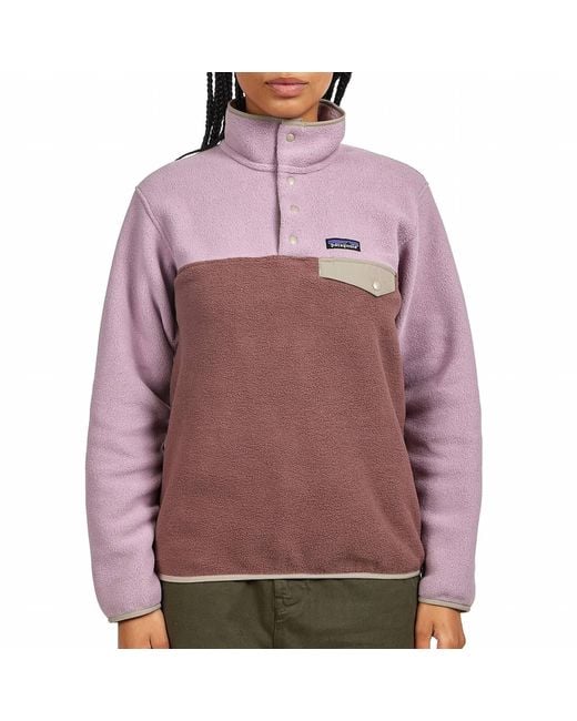 Patagonia Purple Lightweight Synchilla Snap-T Fleece Pullover