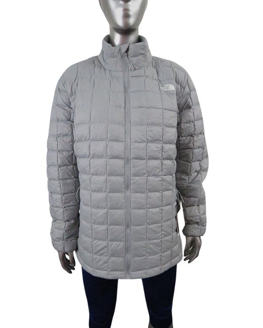 The North Face Thermoball Eco Nf0a7ulza91 Gray Puffer Jacket 1x Dtf811