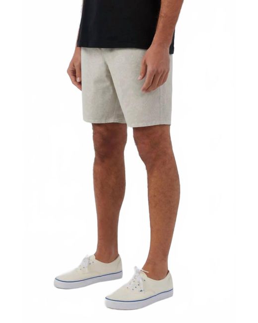 O'neill Sportswear Black Stockton Print Elastic Shorts for men
