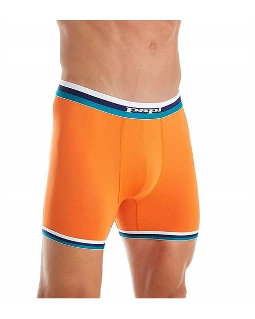 Papi Orange Retro Original Mesh Boxer Brief for men