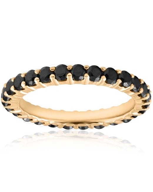 Pompeii3 1 1/2Ct Diamond Eternity Ring 14K Stackable Band in Metallic ...