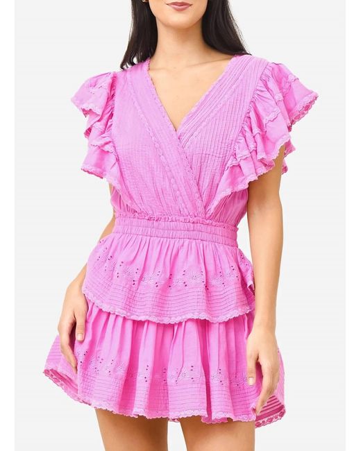 LoveShackFancy Gwen Mini Dress I in Pink | Lyst