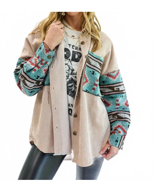 Le Miel Natural On The Way To Santa Fe Shacket Jacket