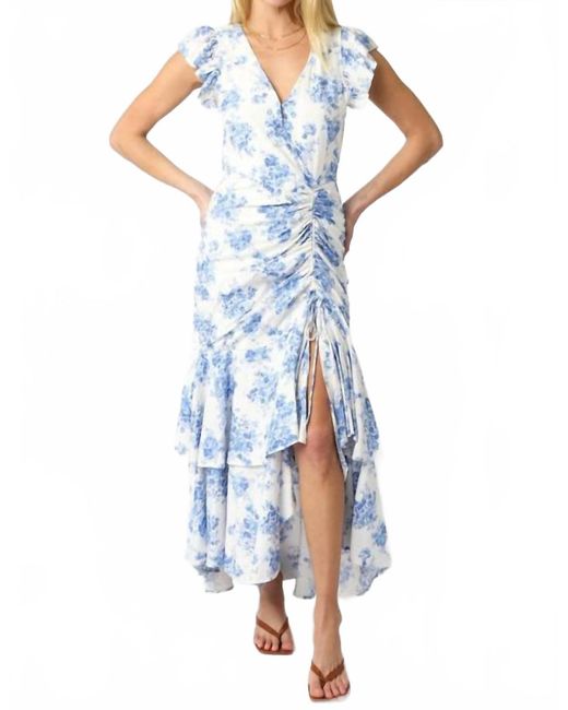 chinese dress ladies Olivaceous: Ready For The Day Yellow Floral Dress main image 0