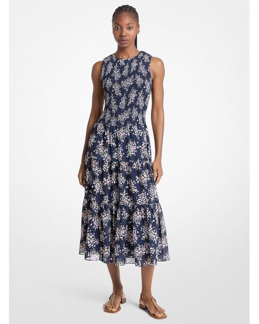michael kors midi dress Women's Sequined Denim Tweed - Black Available in size XS Michael Kors Outlet Floral Print