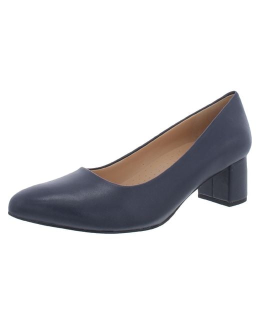 Trotters Blue Kari Pointed Toe Casual Pumps
