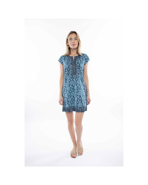 Calypso St. Barth Blue Lucy Tunic